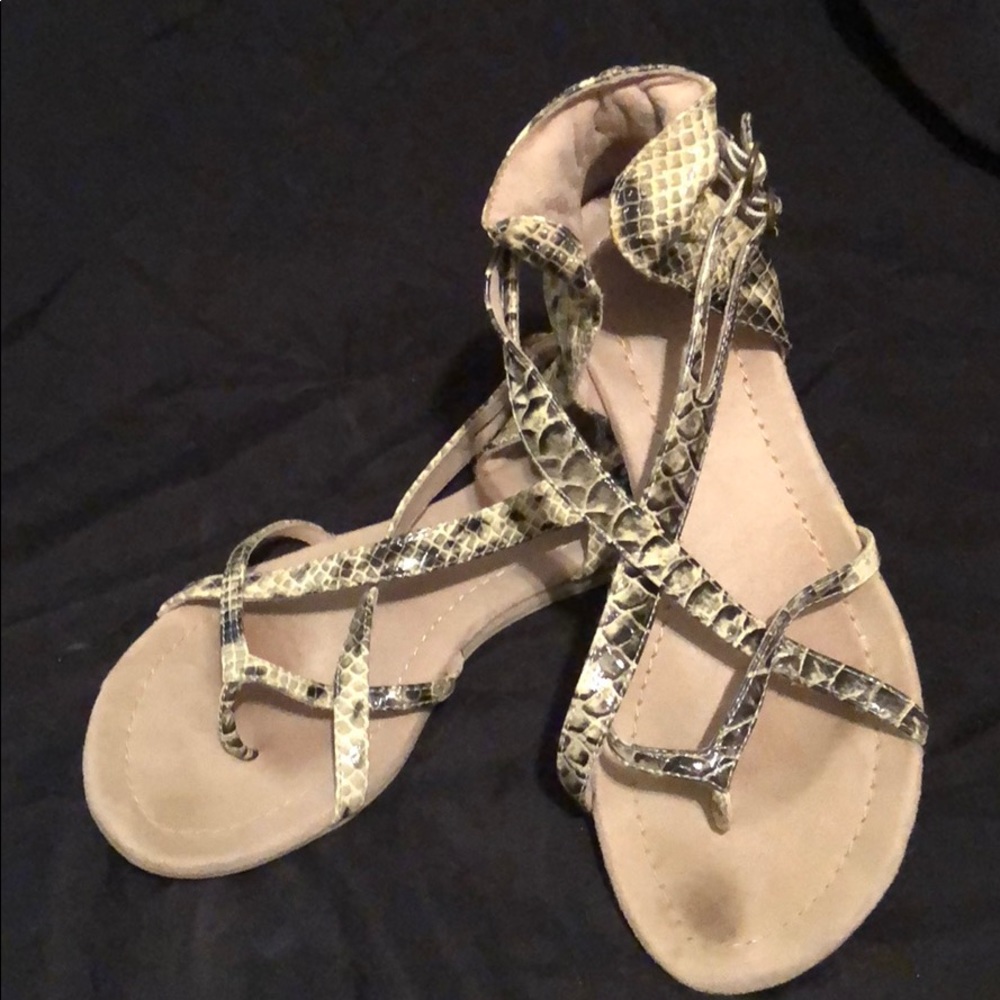 Snakeskin Print Aldo Sandals